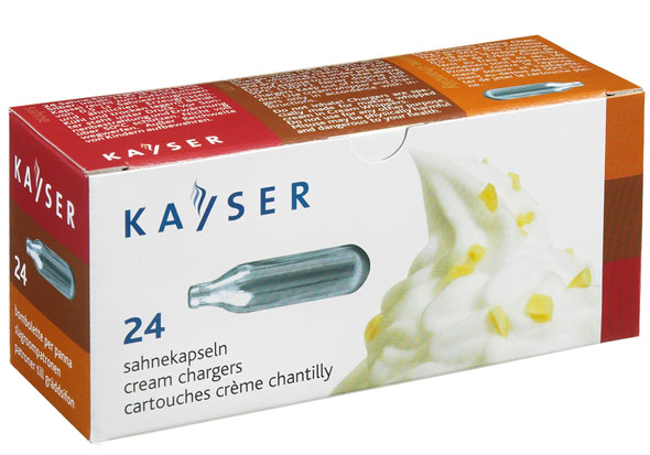 Kayser Sahnekapseln (N2O), 24er Schachtel