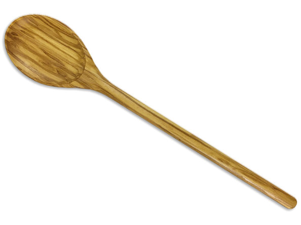 Spoon oval olive wood, equal shape