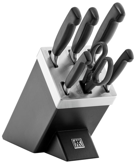 Zwilling Four Star Knives block, Sharp, self-sharpening, 7 pcs.