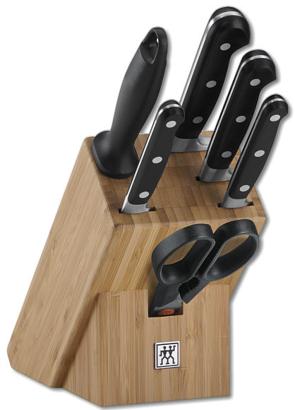Zwilling Professional "S" Knife block, bamboo 7 pcs.