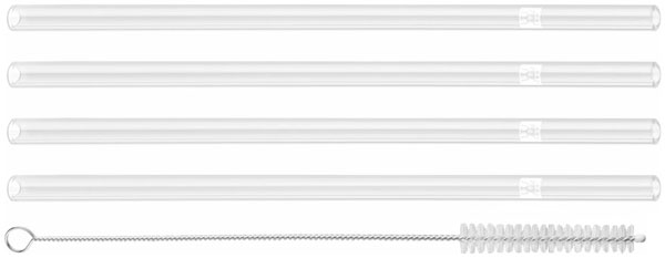 Zwilling Sorrento drinking straws with brush, set of 4