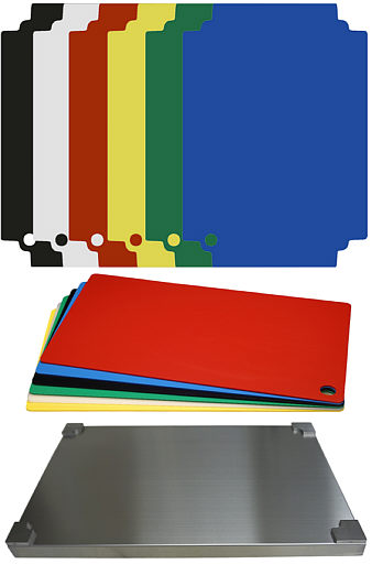 Set Top Board stainless steel GN 1/1, 6 coloured layers each