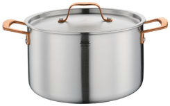 Spring Gourmet deep casserole with lid rosé-gold