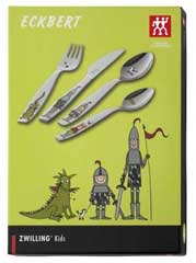 Children's cutlery 4 pcs Eckbert, coloured