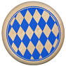 Bierglasdeckel Bayernraute 1-farbig gedruckt