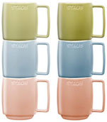 Staub cup Macaron, set of 6, mixed colours, size XS