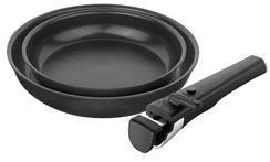 Zwilling Unlock set frying pans aluminium, 2 pans and handle