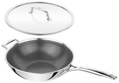 Zwilling Peak wok stainless steel 18/10, with glass lid