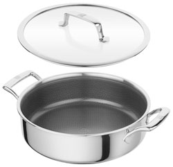 Zwilling Peak serving pan stainless steel 18/10, with glass lid