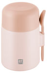 Zwilling Thermo Plus food container, 600 ml, stainless steel, pink