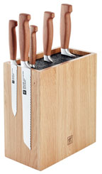 Zwilling Vier Sterne Wood Messerblock, 6-tlg, Eiche