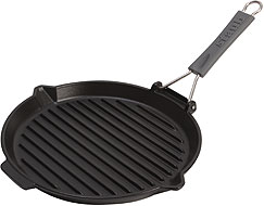 Staub Grill with silicone handle (200°C) round, black