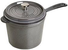 Staub Saucepan with lid, graphite grey