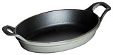 Staub Mini dish, oval, graphite grey