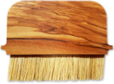 Table broom olive wood, vegan bristles (Sisal)