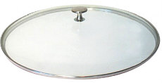 Staub glass Lid, Nickel plated knob