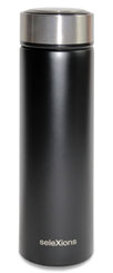 seleXions insulated bottle black stainless steel