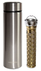 seleXions insulated bottle silver, with Cold Brew gold filter