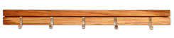 SeleXions Kleiderleiste Olivenholz, 5 Haken