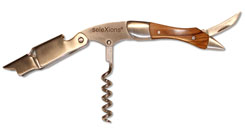 SeleXions Kellnermesser Edelstahl, Olivenholz-Griff