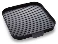 Kisag Longfire barbecue plate QUADRO, aluminium die-cast