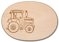 Board oval tractor
