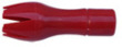 Garniertülle Tulpe rot, mit Metallgewinde