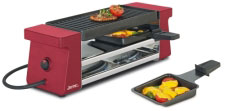 Raclette 2 Compact red with aluminium grill plate