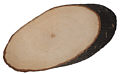 Bark-board oval for branding