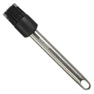 Kisag Backpinsel Edelstahl mit Silikon, schwarz