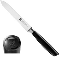 Zwilling All * Star Utility knife, serrated edge, handle logo black