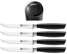Zwilling All * Star Steak knives, set of 4 pcs, handle logo black