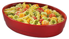 Chalet baking dish oval red