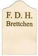 F.D.H.-Brettchen
