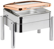 CBS Window chafing dish Station copper with insert GN 2/3