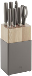 Zwilling Now S knives block 8 pcs, grey
