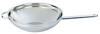 Demeyere Wok with flat base and handle