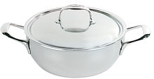 Conical simmering pan with lid Atlantis, closed edge