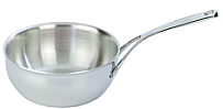 Conical sauteuse without lid Atlantis, closed edge