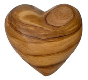Heart (worry stone) olive wood