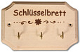 Key-board with 3 hooks and writing