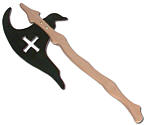 Cross knight-axe