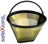 seleXions Scala Coffee filter Gold for 6-12 cups, with calibration