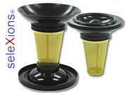 seleXions tea-cup-filter gold with drop stop