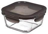 LocknLock oven glass, lid grey, square 500 ml