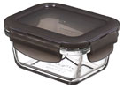 LocknLock oven glass, lid grey, rectangular 160 ml