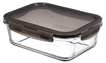 LocknLock oven glass, lid grey, rectangular 1,0 l