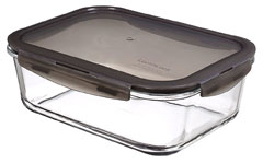 LocknLock oven glass, lid grey, rectangular 2,0 l