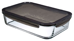 LocknLock oven glass, lid grey, Lasagne 3,6 l