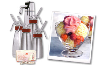 Cream whippers, sodasiphons, accessories, spare parts
